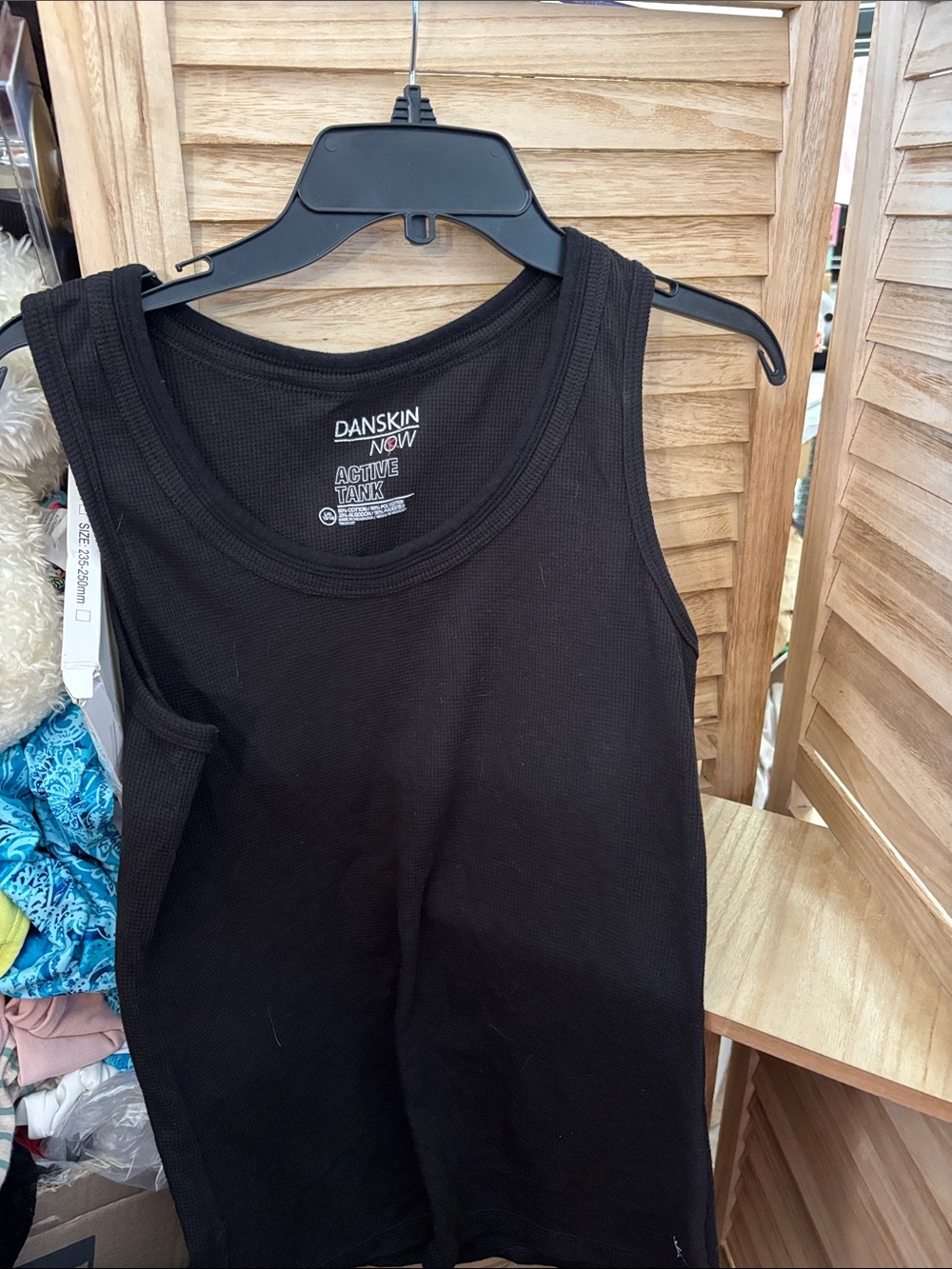 Danskin Now Black Active Tank Top Large